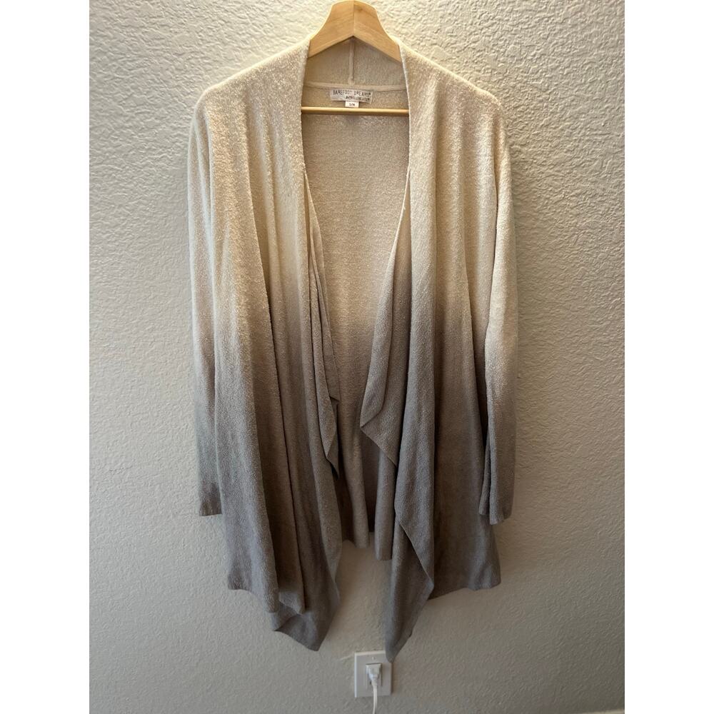Barefoot Dreams Bamboo Chic Lite Calypso Waterfall Cardigan Ombre Size S/M Cozy - Picture 2 of 6